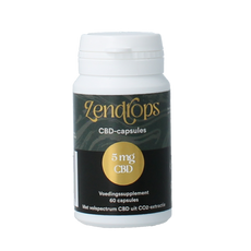 Zendrops CBD capsules 5mg hennepzaadolie 60.00 Capsules