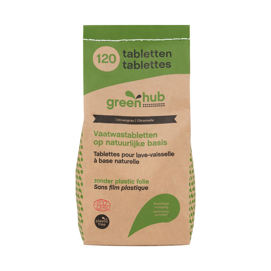Greenhub  Vaatwastabletten plasticvrij 120 Stuks