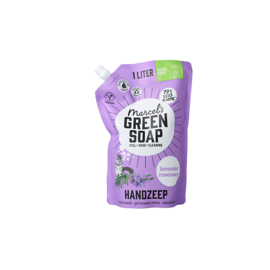 Marcel's Green Soap Handzeep lavendel & rosemarijn navulling 1000 Milliliter
