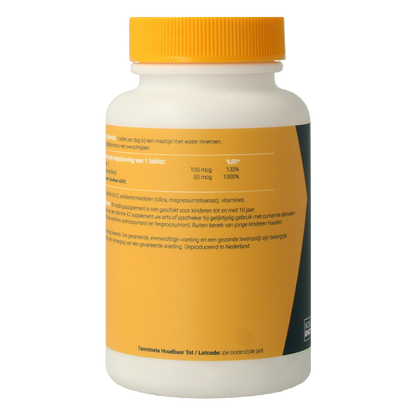 Fittergy K2 (100mcg) en D3 (50mcg) 60.00 Tabletten