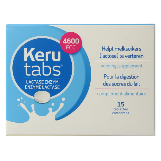 Kerutabs Lactase enzym 4600 FCC 15 Tabletten