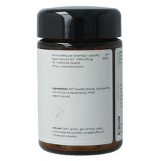 Darvita D3 1000 IU MCT-poeder (kokos) 60 Vegetarische capsules