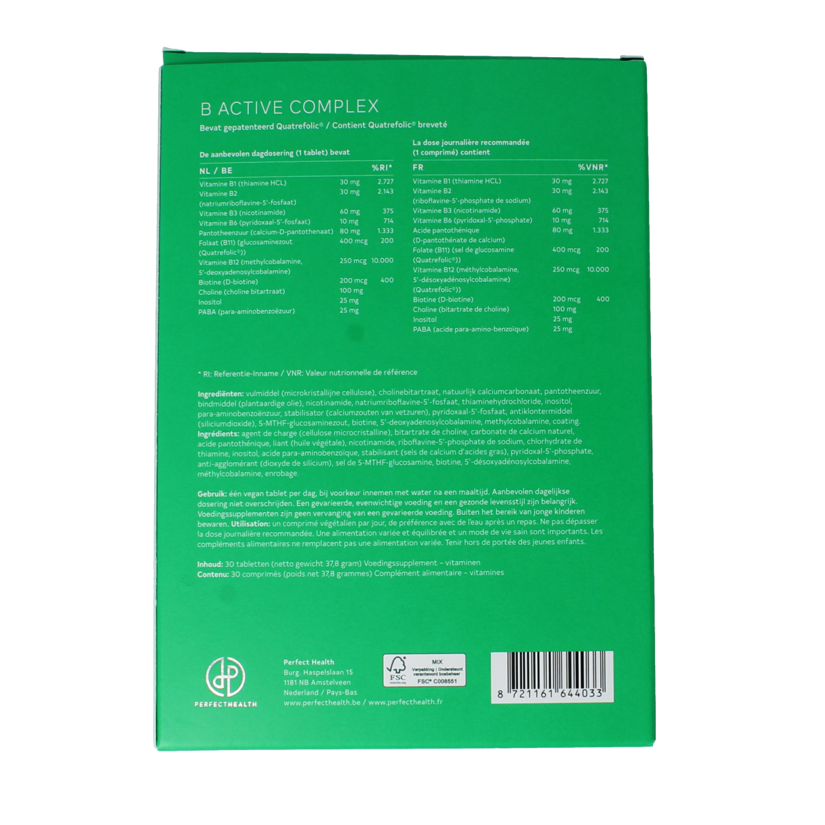 Perfect Health B-Active complex 30.00 Tabletten