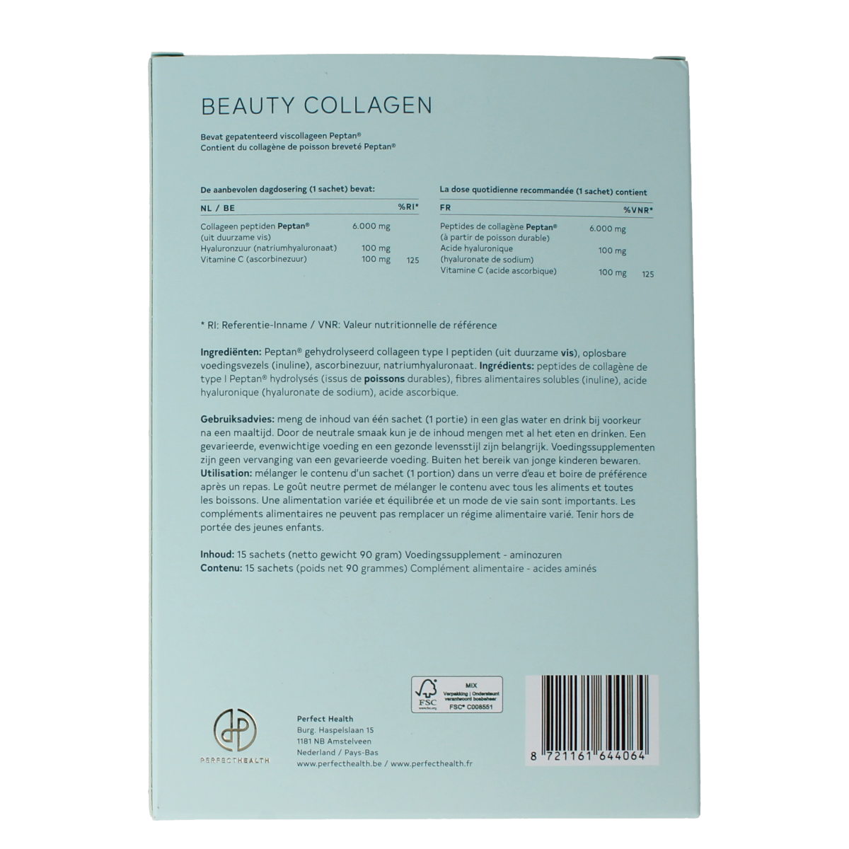 Perfect Health Beauty collagen 15.00 Sachets