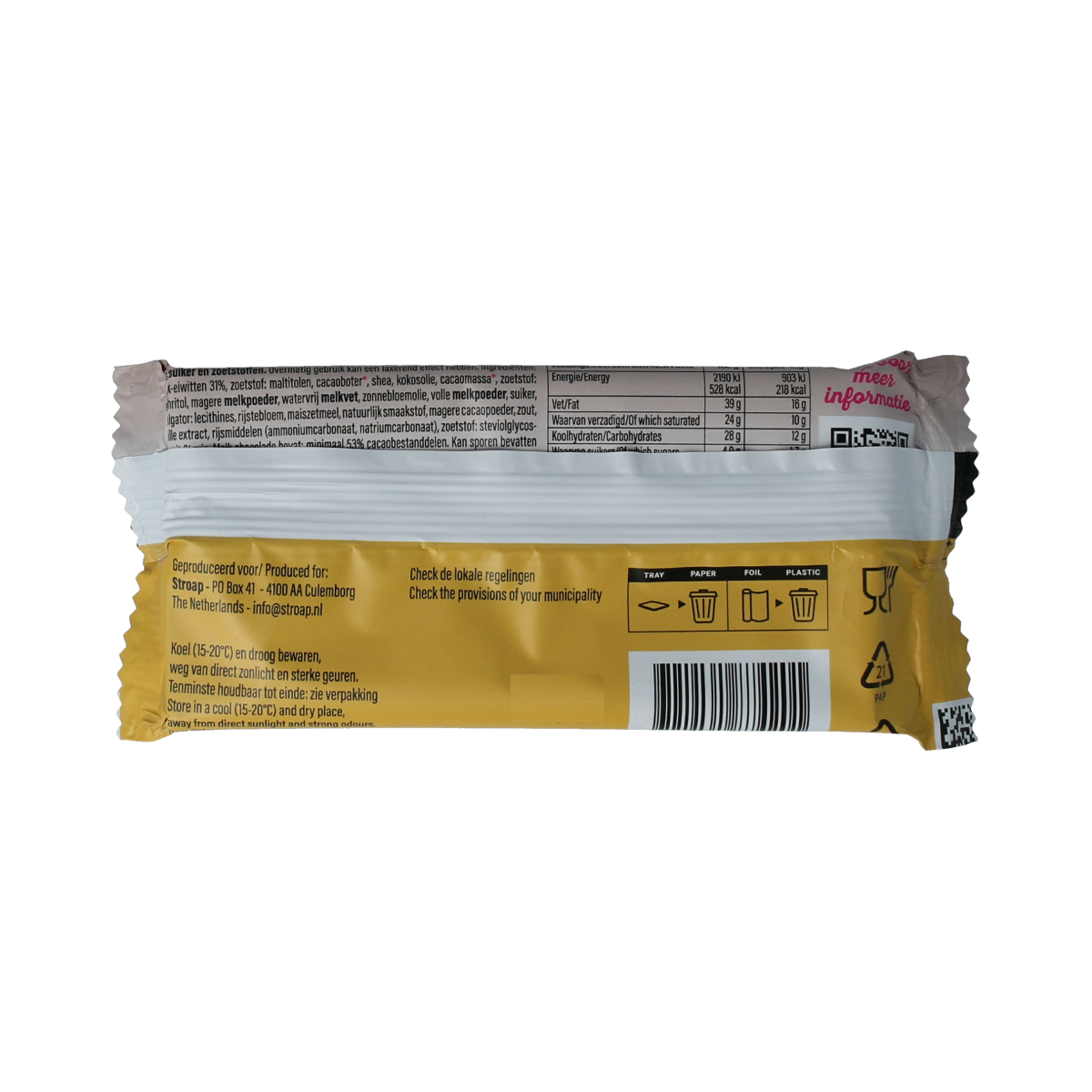 Stroap Protein choco cups cookie & cream 42.00 Gram