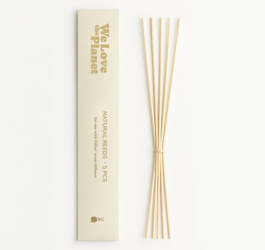 We Love The Planet Natural reeds geurstokjes voor 250ml diffuser 5.00 Stuks