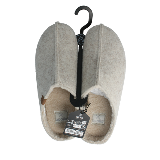 Apollo Zweedse slof beige 41/42 heren 1.00 Paar