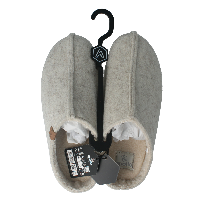 Apollo Zweedse slof beige 37/38 dames 1 Paar