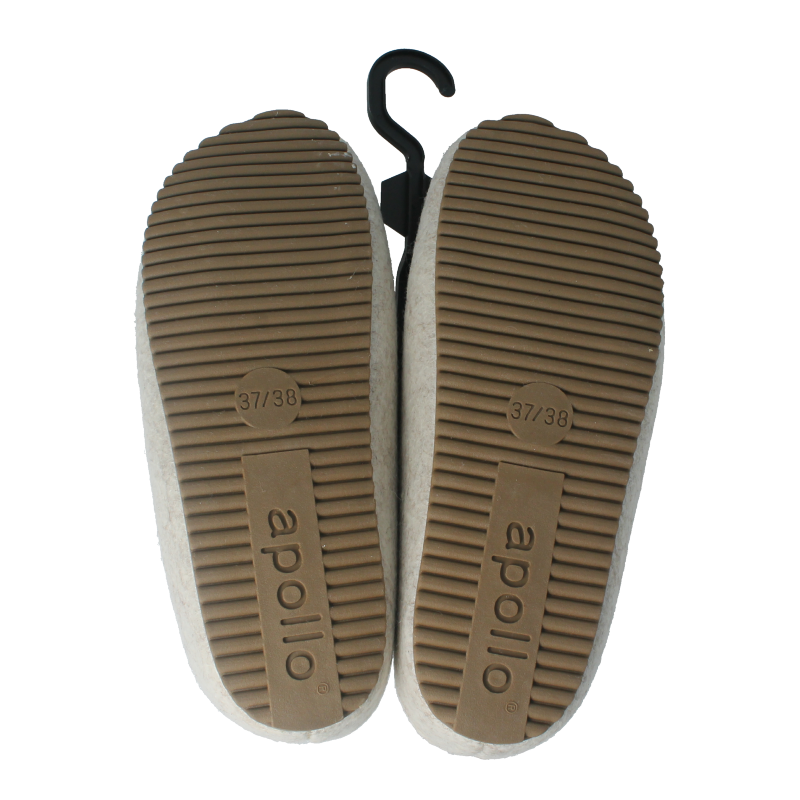 Apollo Zweedse slof beige 37/38 dames 1 Paar
