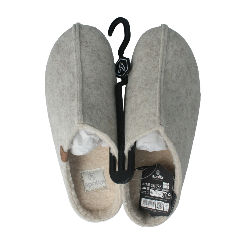 Apollo Zweedse slof beige 39/40 dames 1 Paar