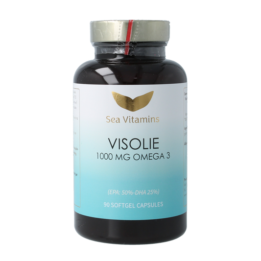 Sea Vitamins Omega 3 visolie strong met vitamine E 90.00 Vegetarische capsules