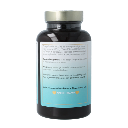 Sea Vitamins Omega 3 visolie strong met vitamine E 90 Vegetarische capsules