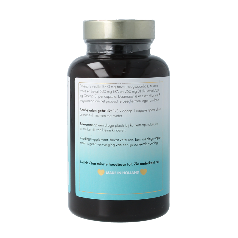 Sea Vitamins Omega 3 visolie strong met vitamine E 90 Vegetarische capsules