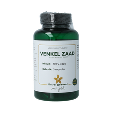 Liever Gezond Venkel zaad capsules fennel seed 100.00 Vegetarische capsules