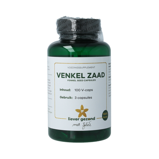 Liever Gezond Venkel zaad capsules fennel seed 100 Vegetarische capsules