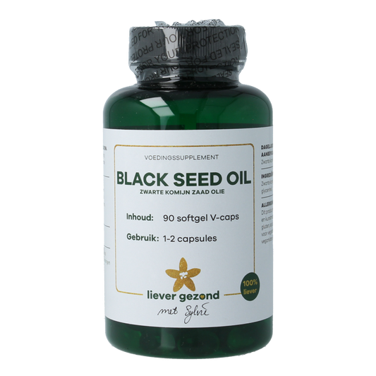 Liever Gezond Komijnzaadolie zwart 90 Vegetarische capsules