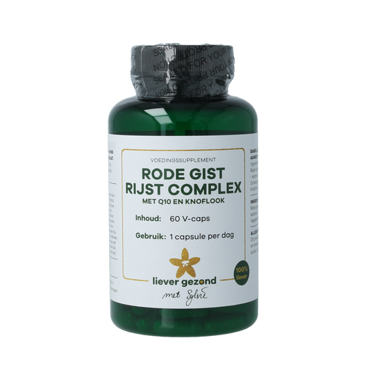 Liever Gezond Rode gist rijst complex Q10 60 Vegetarische capsules