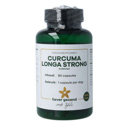 Liever Gezond Curcuma longa strong/ kurkuma 90 Vegetarische capsules