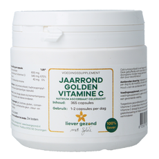 Liever Gezond Vitamine C jaarrond 365 Capsules