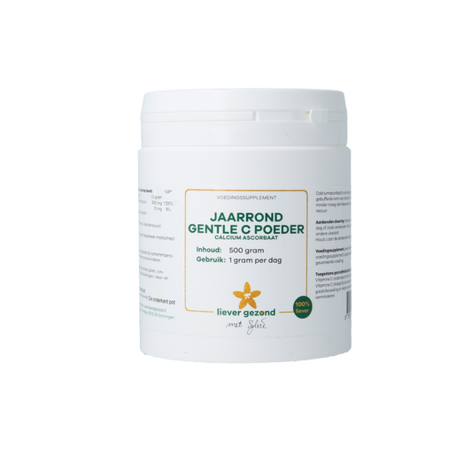 Liever Gezond Calcium ascorbaat jaarrond 500 Gram