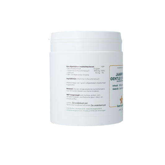 Liever Gezond Calcium ascorbaat jaarrond 500 Gram