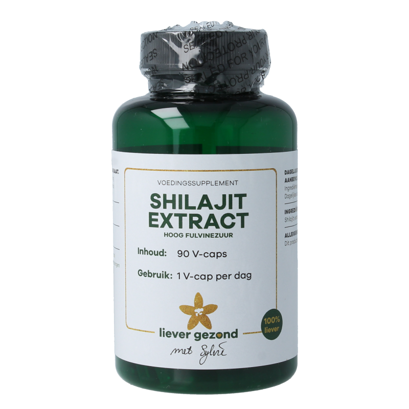 Liever Gezond Shilajit extract hoog fulvine zuur 90 Vegetarische capsules