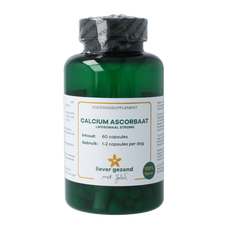 Liever Gezond Calcium ascorbaat liposomaal strong 60 Vegetarische capsules