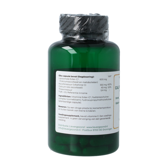 Liever Gezond Calcium ascorbaat liposomaal strong 60 Vegetarische capsules