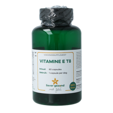 Liever Gezond Vitamine E T8 60.00 Vegetarische capsules