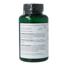 Liever Gezond Vitamine D3 25 mcg jaarrond levenslicht 365.00 Softgels