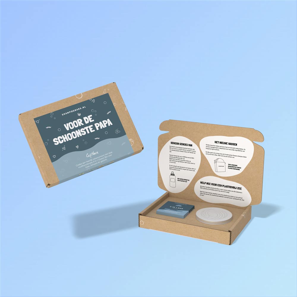 Shampoobars Giftbox voor de schoonste papa 1 Set