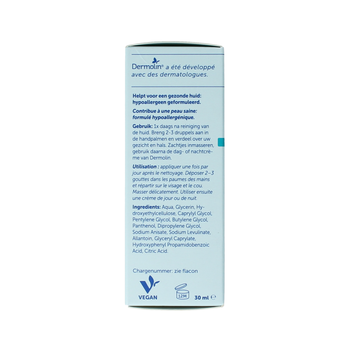 Dermolin Serum roodheid met pipet 30.00 Milliliter