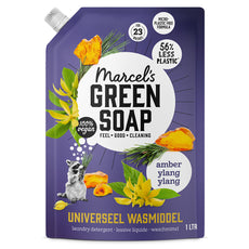 Marcel's Green Soap Wasmiddel Amber & Ylang Ylang Navulling 1000.00 Milliliter