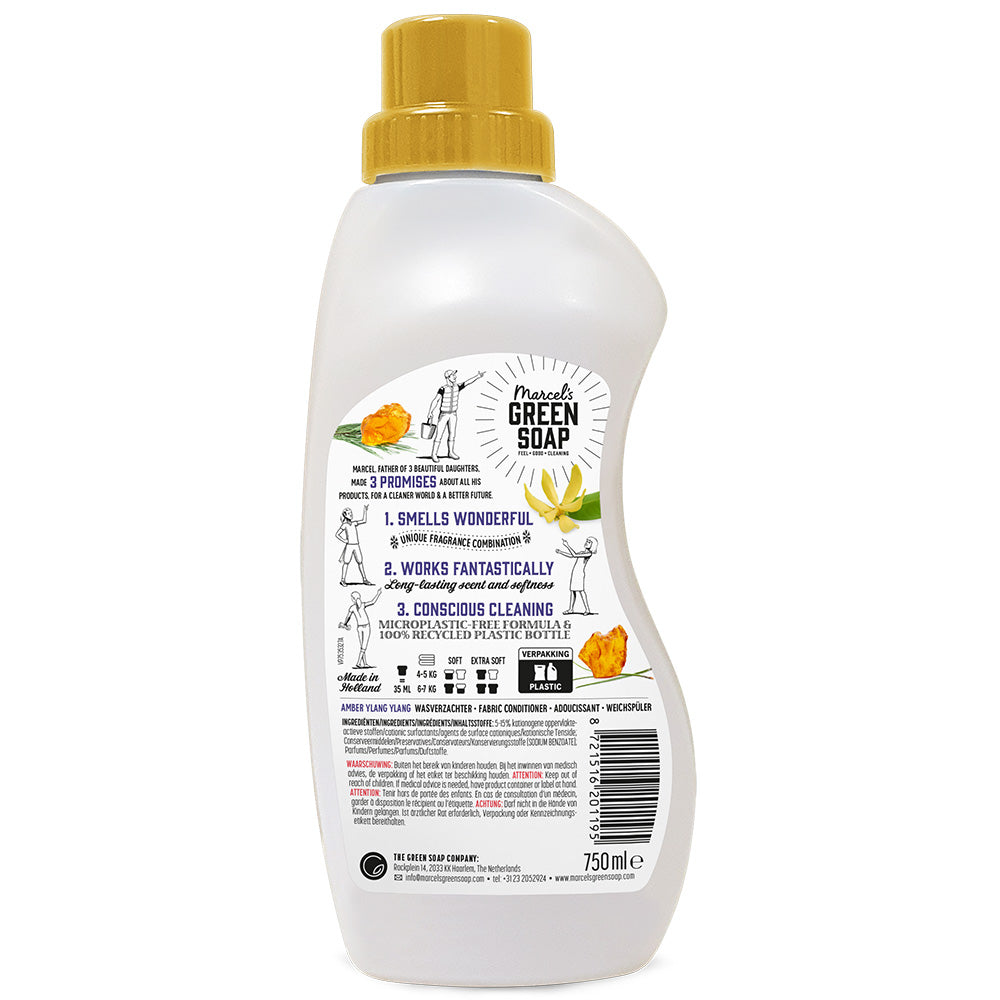 Marcel's Green Soap Wasverzachter Amber & Ylang Ylang 750.00 Milliliter