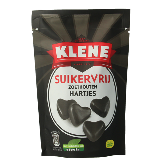 Klene Zoethouten hartjes suikervrij 110 Gram