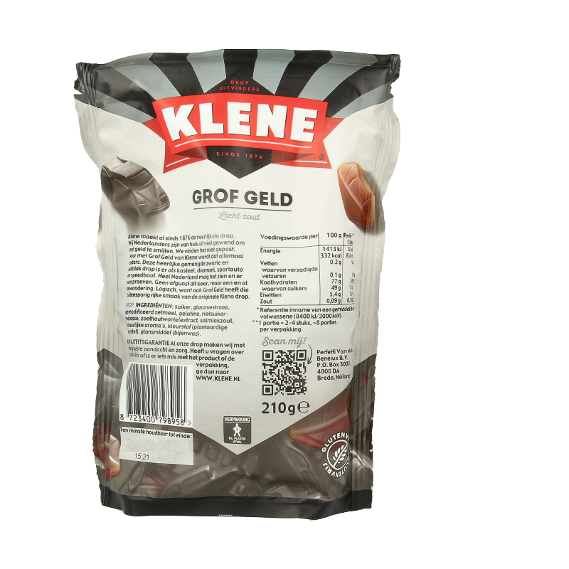 Klene Grof geld 210 Gram