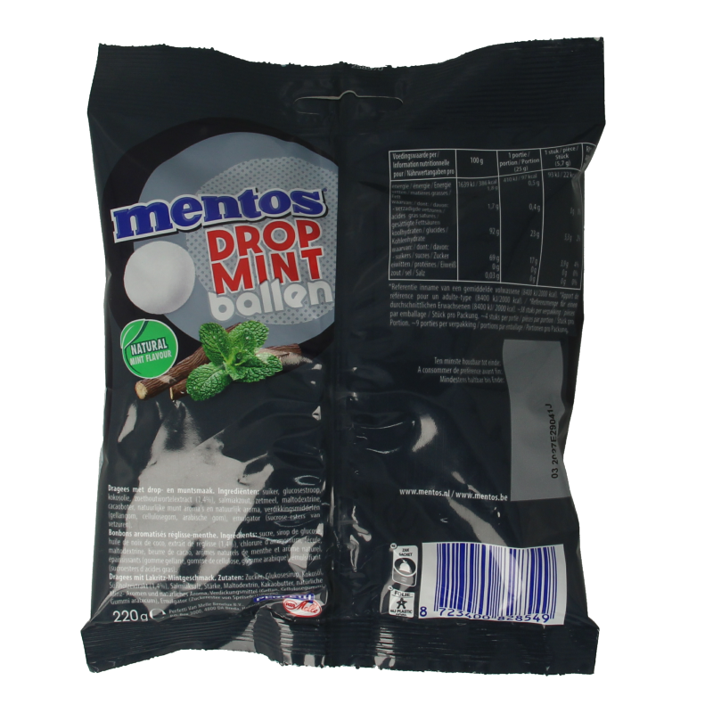 Mentos Dropmint ballen 220 Gram