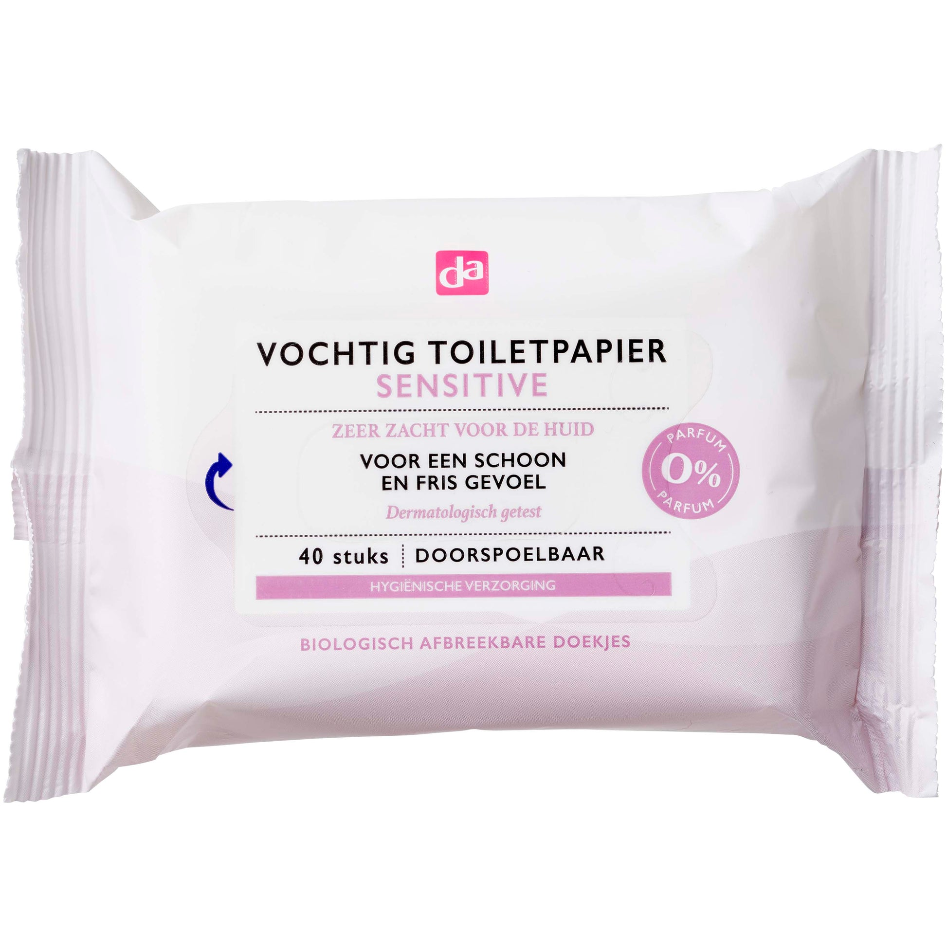 DA Op=Op Vochtig toiletpapier sensitive 40.00 Stuks