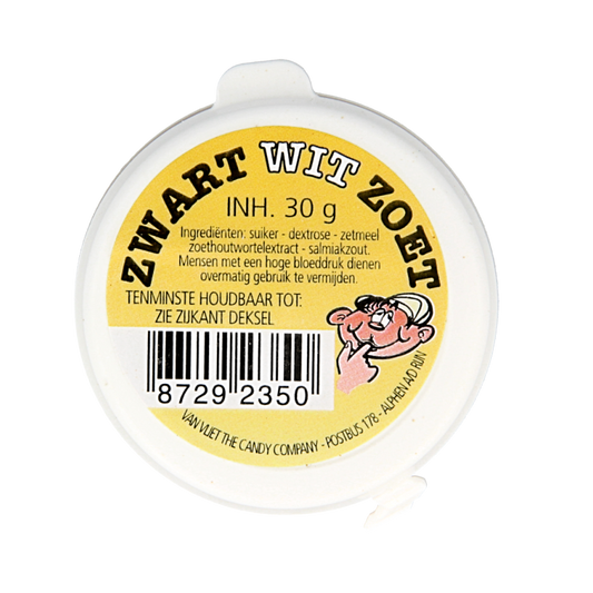 Van Vliet Zwart wit zoet 30 Gram