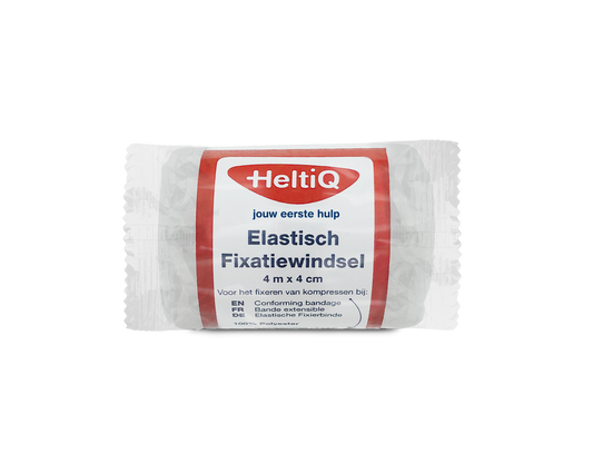 Heltiq Elastisch fixatiewindsel 4m x 4cm 1 Stuks