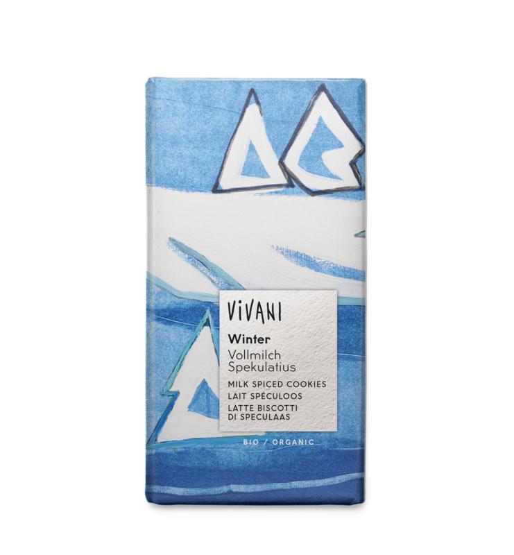 Vivani Chocolade melk winterchocolade bio 100 Gram