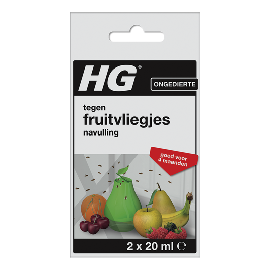 HG X fruitvliegjesval navul 20ml 2 Stuks