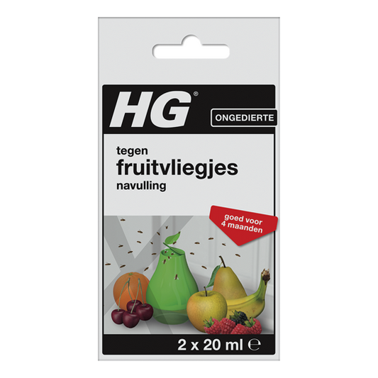HG X fruitvliegjesval navul 20ml 2 Stuks