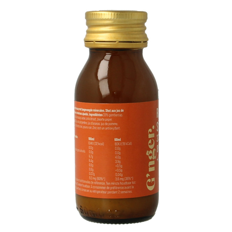 G'nger Shot gember vruchtensap kurkuma revive 60 Milliliter