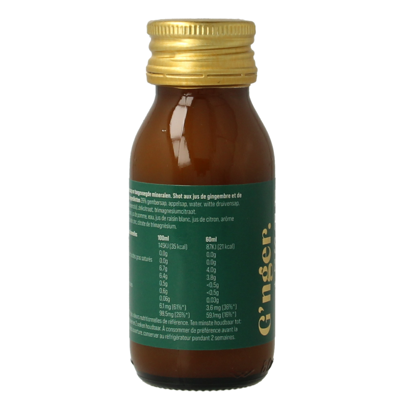 G'nger Shot gember vruchtensap after party 60 Milliliter
