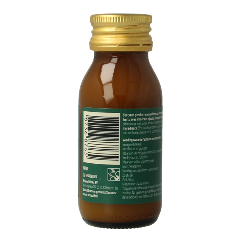 G'nger Shot gember vruchtensap after party 60 Milliliter