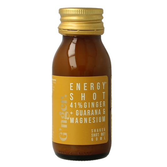 G'nger Shot gember vruchtensap guarana energy 60 Milliliter