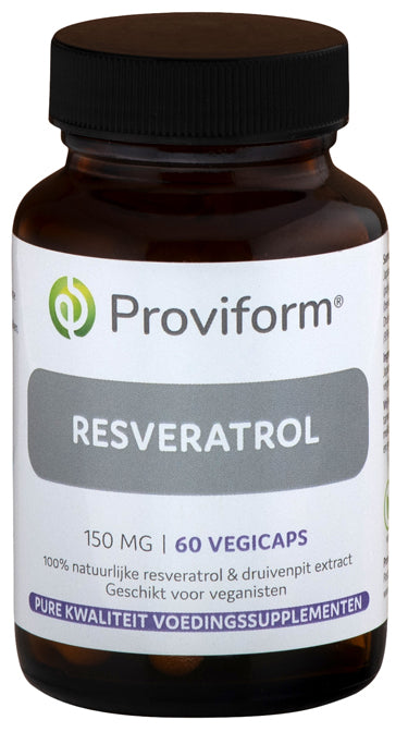 Proviform Resveratrol 150mg + 50mg druivenpitextract 60 Vegetarische capsules