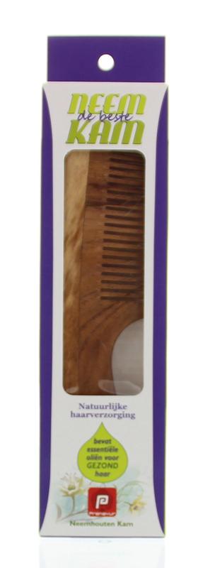 Holisan Neem houten kam handvat fijn 1 Stuks
