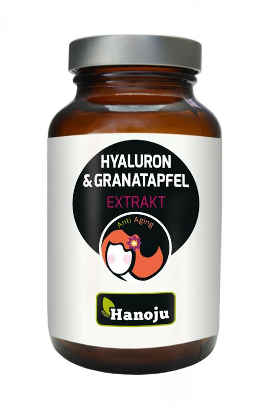Hanoju Hyaluronzuur granaatappel extract 90 Vegetarische capsules